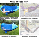 Anti-flip Safety Camping Hammock Double Portable Hammocks with Mosquito/Bug