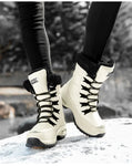 New Winter Women Boots High Quality Keep Warm Mid-Calf Snow Boots Women Lace-up