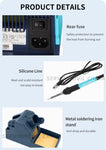 BAKON 2-in-1 High Power Soldering Station Electric Soldering Iron Hot Air Gun