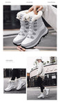 TUINANLE Ankle Boots Women Winter Shoes Keep Warm Non-slip Black Snow Boots