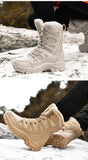 New Warm Plush Snow Boots Men Lace Up Casual High Top Men's Boots