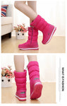 Women Snow Boots Platform Winter Boots Thick Plush Waterproof Non-slip