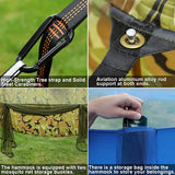 Anti-flip Safety Camping Hammock Double Portable Hammocks with Mosquito/Bug