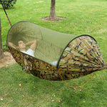 Anti-flip Safety Camping Hammock Double Portable Hammocks with Mosquito/Bug