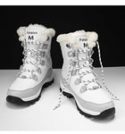 TUINANLE Ankle Boots Women Winter Shoes Keep Warm Non-slip Black Snow Boots