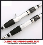 2024 New Lure Fishing Rod Set 1.5-2.4m Carbon Fiber Fishing Rod