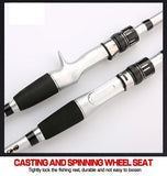 2024 New Lure Fishing Rod Set 1.5-2.4m Carbon Fiber Fishing Rod