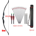 Huntingdoor 30lbs/40lbs Recurve Bow and Arrows Set Right Hand& Left Hand