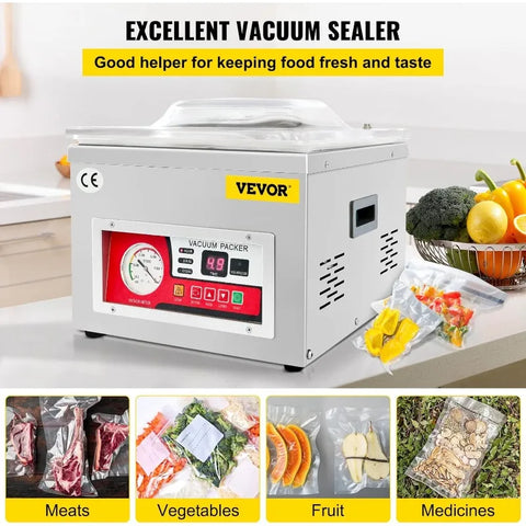 Chamber Vacuum Sealer 6.5 m³/h Pump Rate Excellent Sealing Effect with Automatic Control