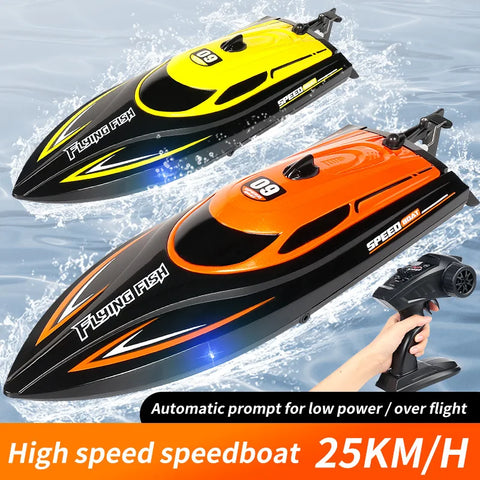 Rv Remote Control Boat 2.4g  High-Speed Rv Speedboat Water Toy