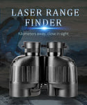 1500m Marine Binoculars for Adults 8x40 with Rangefinder and Compass