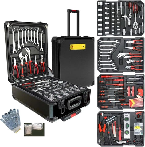 899 Pcs Tool Set General Hand Tool Kit with Toolbox Household Repair