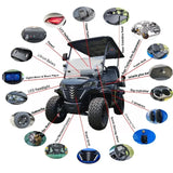 Popular Sale 6 Seats Lifted Electric Off Road Golf Cart Buggy