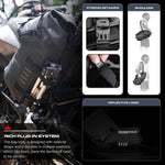 Rhinowalk 28L Waterproof Motorcycle Bag 2 Pcs Universal Fit