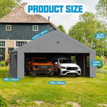 Carports 20x20 Heavy Duty Portable Car Port Garage