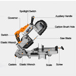 1100W Portable Band Saw Removable Alloy Steel Base Cordless Band Saw