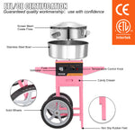 VEVOR Electric Cotton Candy Machine with Cart 1000W Commercial Floss Maker