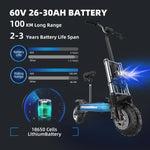 11 Inch 60V 5600W Electric Scooter 80km/h Fast E Scooter for Off Road