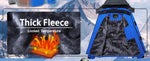Men's Hooded Fleece Ski Jacket Waterproof Thermal Thick Warm Parka