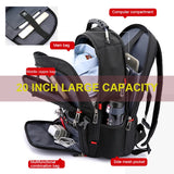 Waterproof 20 Inch Laptop Backpacks USB Charging School Bag