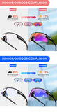 SCVCN Cycling Sunglasses Photochromic Man Glasses UV400 Bicycle MTB Eyewear Outdoor