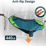 Anti-flip Safety Camping Hammock Double Portable Hammocks with Mosquito/Bug