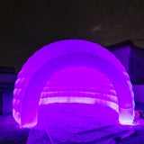 Portable White LED Lighting Inflatable Igloo Dome Tent Marquee Canopy Shelter