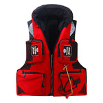 Professional Fishing Life Vest Multi-pocket Detachable Large Buoyancy Assist Comfortable