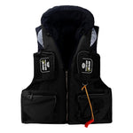 Professional Fishing Life Vest Multi-pocket Detachable Large Buoyancy Assist Comfortable