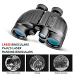 1500m Marine Binoculars for Adults 8x40 with Rangefinder and Compass