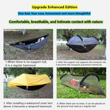 Portable Camping Mosquito Net Hammock Outdoor Garden Travel Sleeping Hanging Hammocks