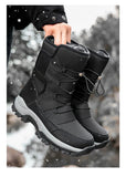 New Warm Plush Snow Boots Men Lace Up Casual High Top Men's Boots