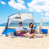 Beach Tent Sun Shelter Pop Up  X-Large 4-5 Person Portable Beach Shade