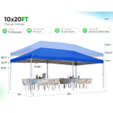 Privacy 10x20 ft EZ Pop up Canopy Tent Instant Folding Party Tent