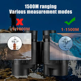 1500m Marine Binoculars for Adults 8x40 with Rangefinder and Compass