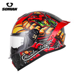 SOMAN Motorcycle Helmet Full face helmet Off-road Racing