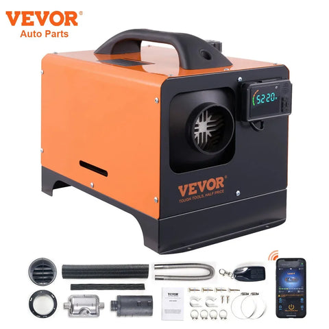 VEVOR Car Heater Diesel Air Heating 5/8KW 12V All in One with Silencer Remote Control