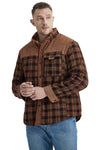 Winter Men's Shirt Jacket Large Size Cotton Coat Men's Long-sleeved Plush