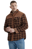 Winter Men's Shirt Jacket Large Size Cotton Coat Men's Long-sleeved Plush