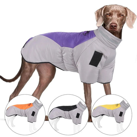 Big Dog Jacket Winter Warm Dog Clothes for Medium Large Dogs Waterproof Pet Coat