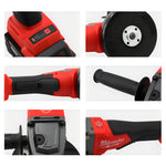 Milwaukee 125mm/100mm Braking Brushless Angle Grinder 3 Gears M14 Electric Cordless