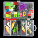 106PCs/Box Thunder Frog Set Road Sub Clamp Set Entry Level Full Swimming Layer Bait