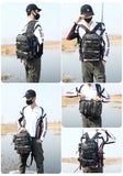 Camouflage Lure Fishing Bags Multi-functional Backpack Outdoor Sports Large Capacity