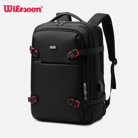 Wiersoon Large Capacity Fashion Men Backpacks 15.6 Inch Laptop Backpack