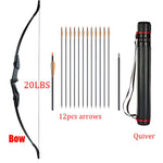 Huntingdoor 30lbs/40lbs Recurve Bow and Arrows Set Right Hand& Left Hand