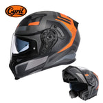 Motorcycle Helmet Dual Visor Modular Flip up Full Face Helmet