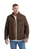 Winter Men's Shirt Jacket Large Size Cotton Coat Men's Long-sleeved Plush