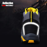 LARNMERN Mens Steel Toe Work Safety Shoes Lightweight Breathable