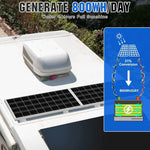 200 Watts 12 Volt/24 Volt Solar Panel Kit with High Efficiency Monocrystalline Solar Panel