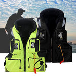 Professional Fishing Life Vest Multi-pocket Detachable Large Buoyancy Assist Comfortable